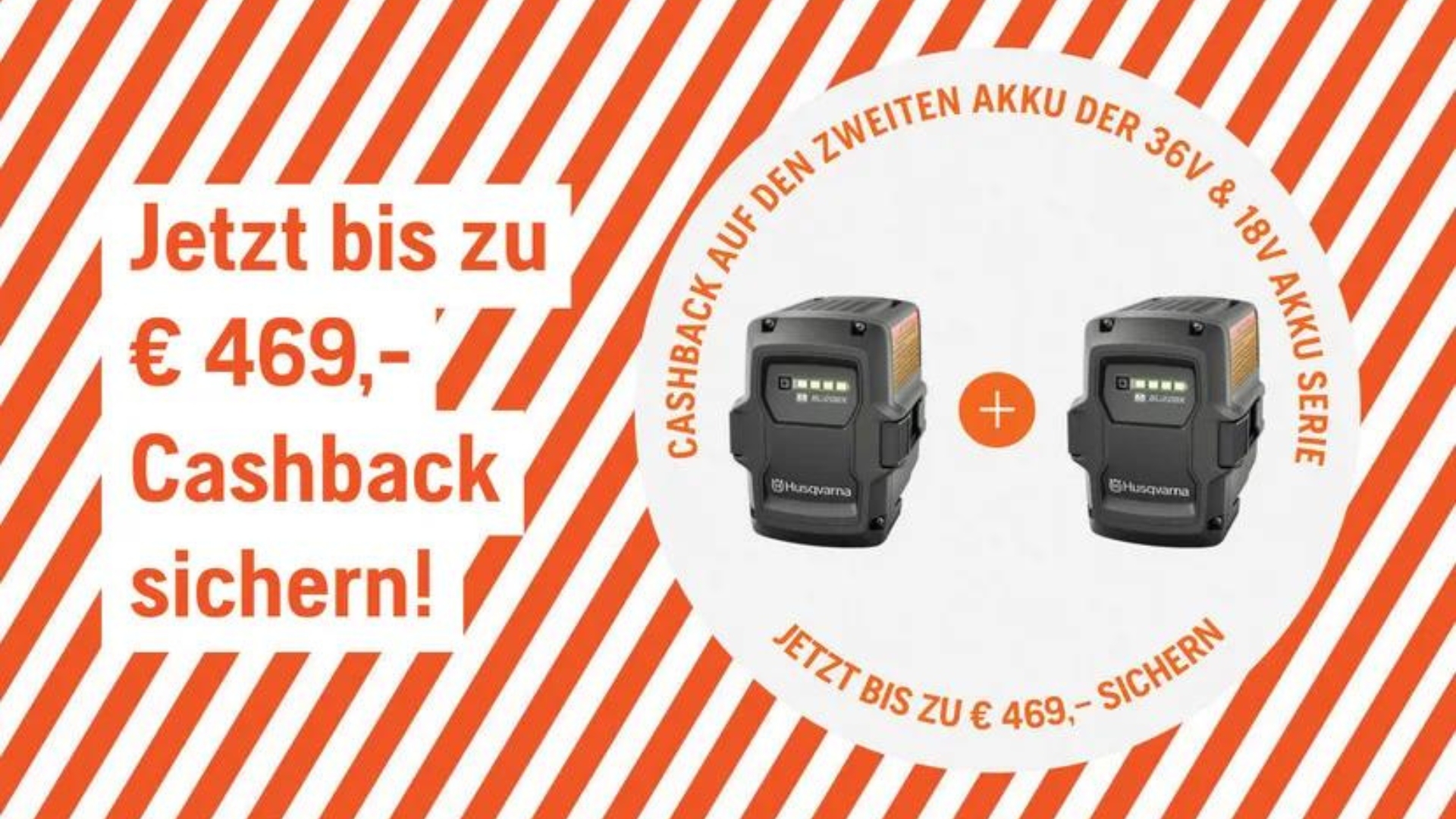 Husqvarna Akku Cashback Aktion 2025 bei Hünnekens Bis zu 469€ sparen!